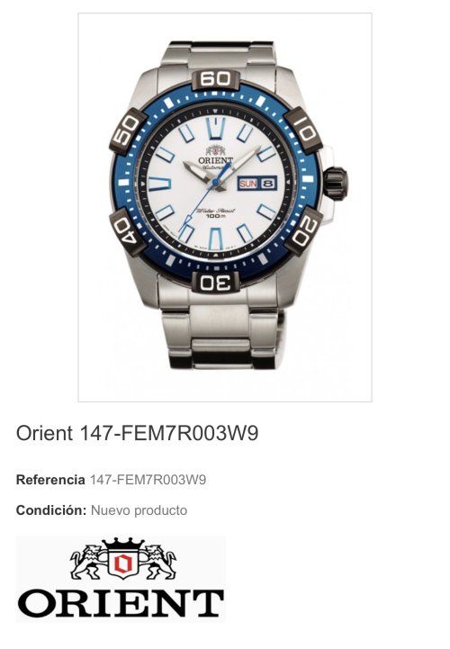 Reloj Orient 6