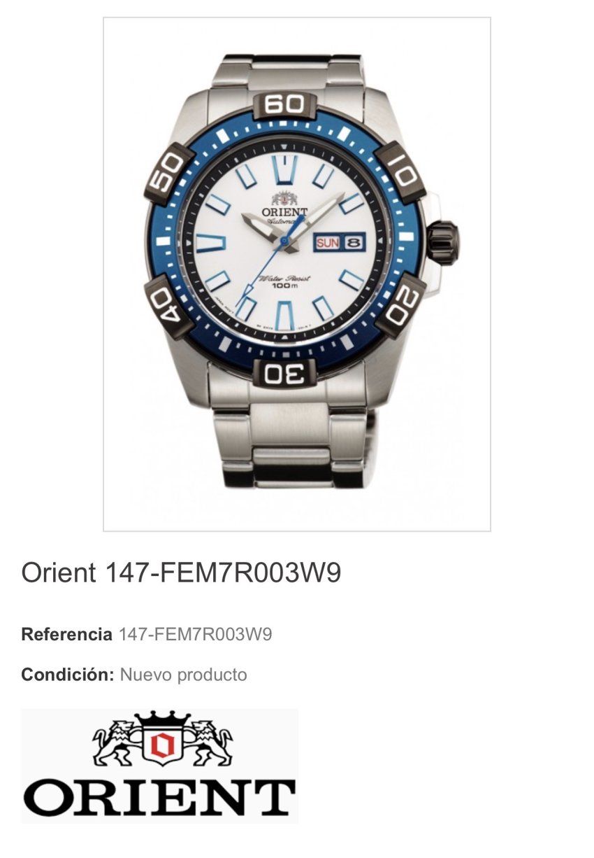 Reloj Orient 6